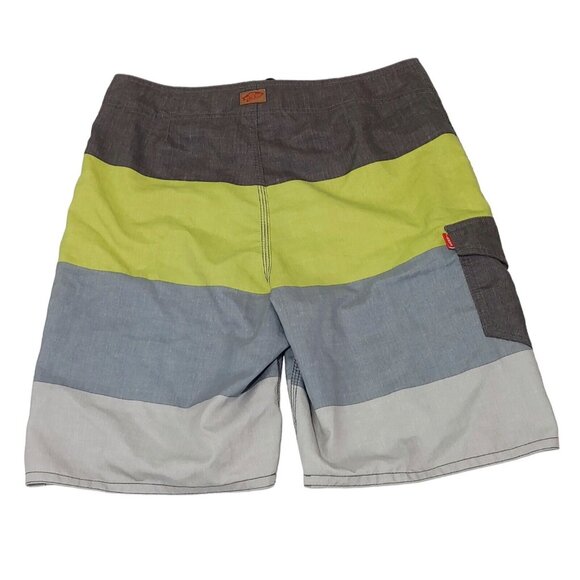 Vans Swim / Board Short Unlined Green / Grey Color Men's Size 30 - Picture 4 of 8